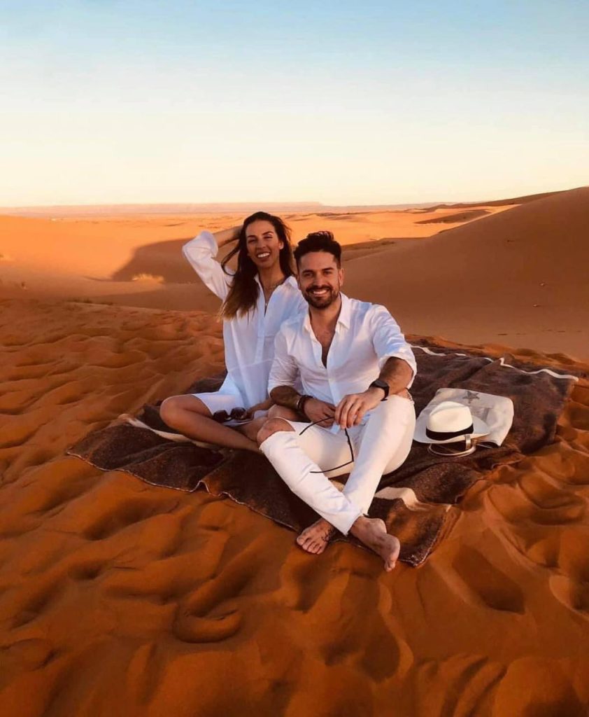 Traditional Berber camp in the Sahara near Merzouga